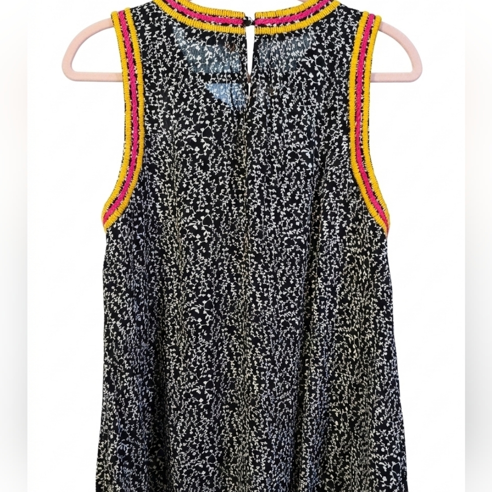 THML Anthropologie Boho Colorful Embroidery Top Tank Sz XS - Picture 2 of 10